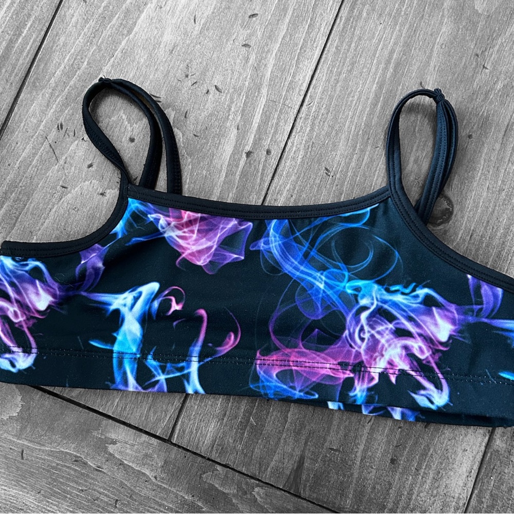 Tie dyed sports bra